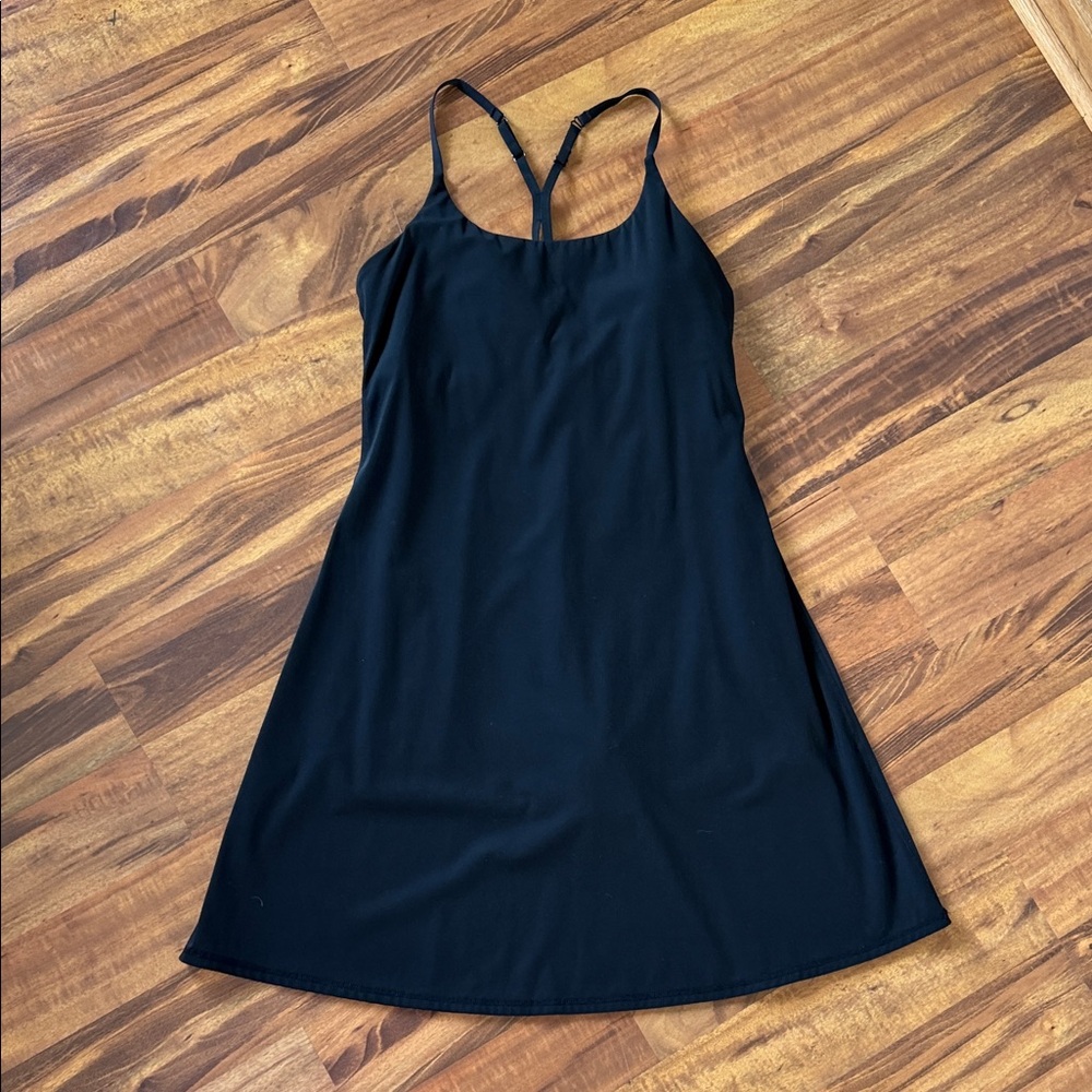 Black Dress with attached shorts sz L